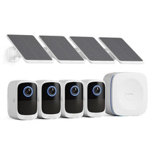 Safemo 4K Security Camera Set P1_4-Cam Set (with Solar Panels)