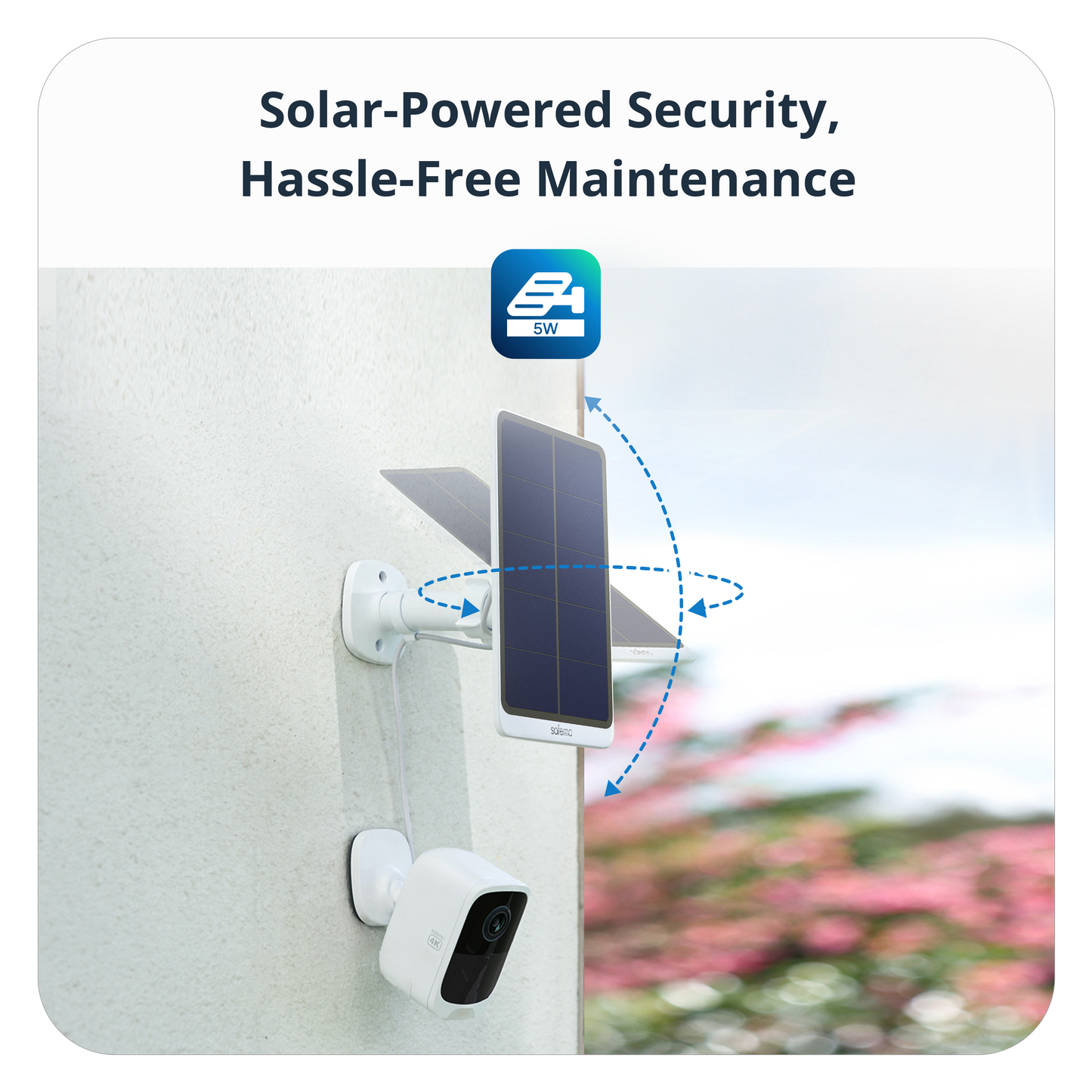 Safemo 5W Solar Panel(Compatible with Safemo Cameras Only)